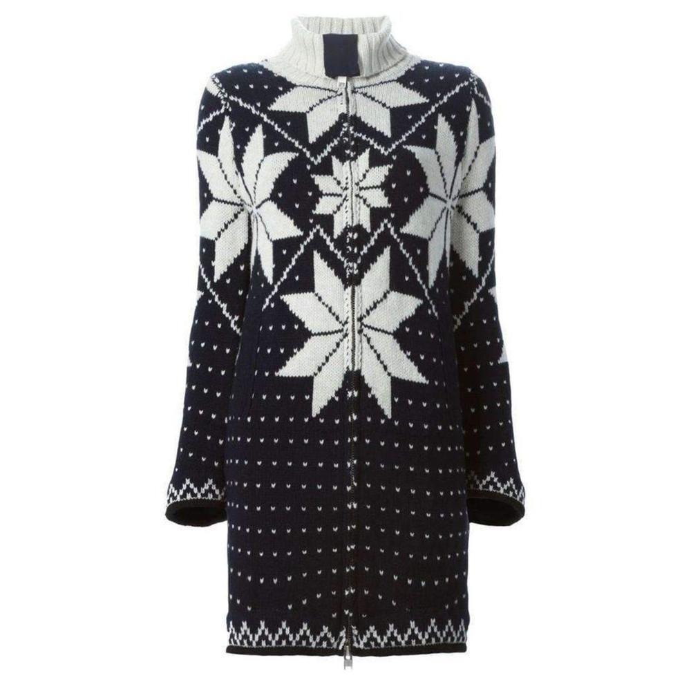 Sacai - Luck Jacquard Long Cardigan Coat - M